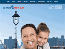 Tablet Screenshot of beahero-hireahero.com